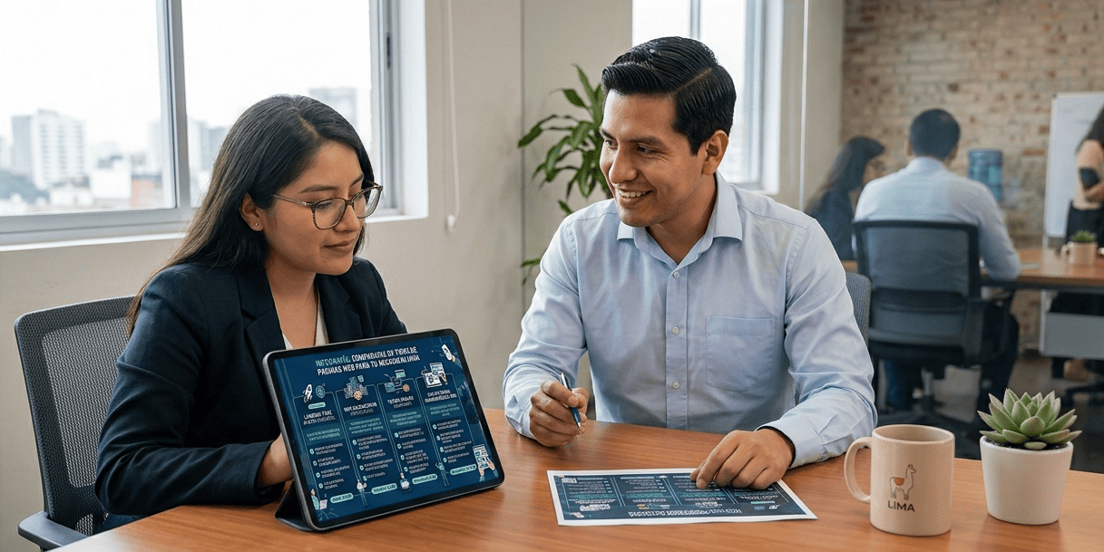 Páginas web para negocios en Lima: precios y qué    incluye cada plan